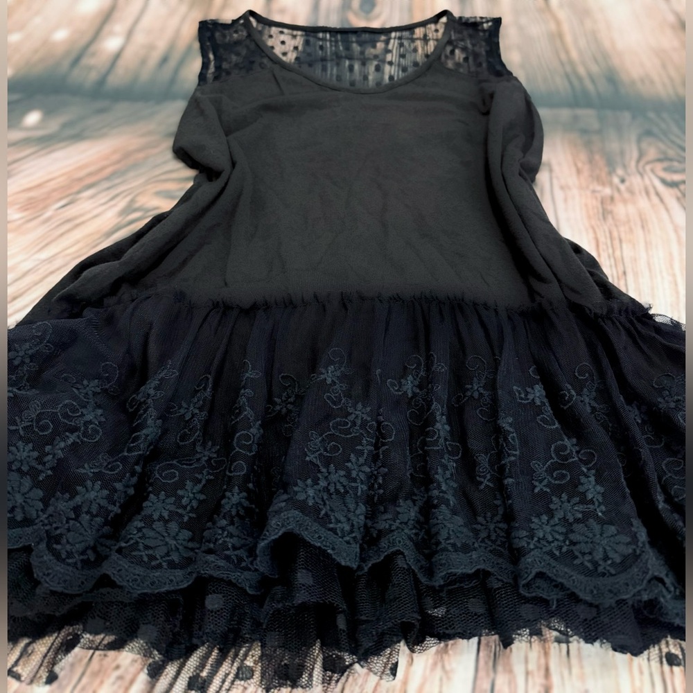 Double D Ranch Black Lace Blouse
